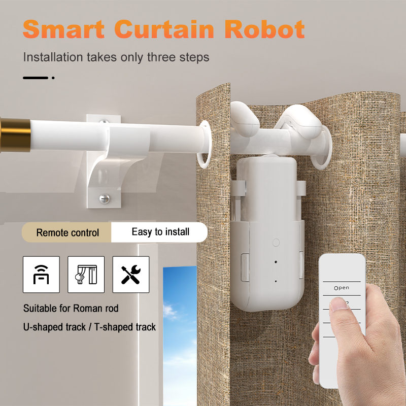 Smart Home Remote - Smart Curtain Motor with Remote Button