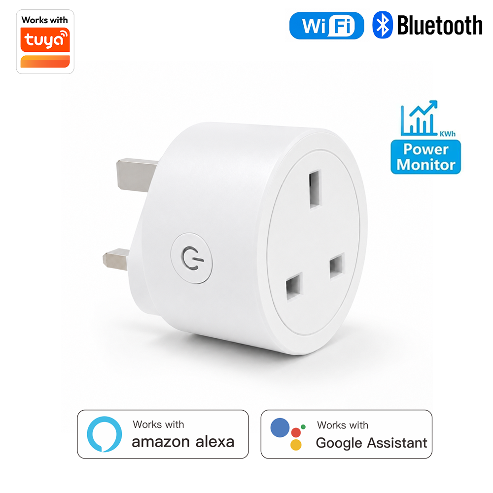 Tuya UK Smart Plug WiFi Blueto - مراجعة Smart Home Alexa وسعره