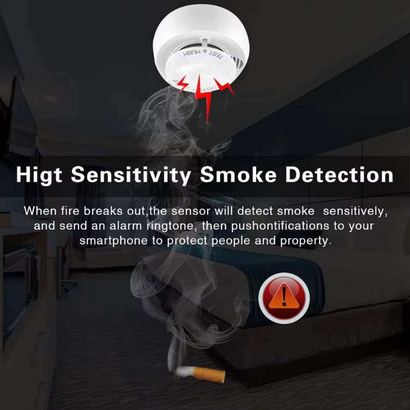 WiFi Smart Smoke Detector Real - مراجعة Smart Smoke Detector وسعره