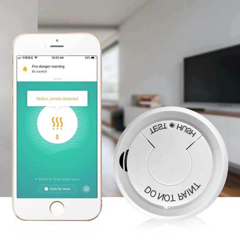 WiFi Smart Smoke Detector Real - مراجعة Smart Smoke Detector وسعره