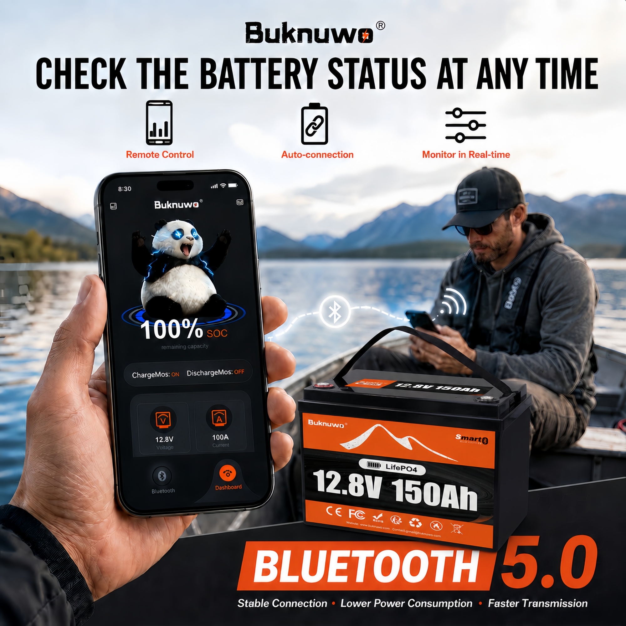 Buknuwo Smart 12V/12.8V 150Ah  - مراجعة Smart Home Full System وسعره