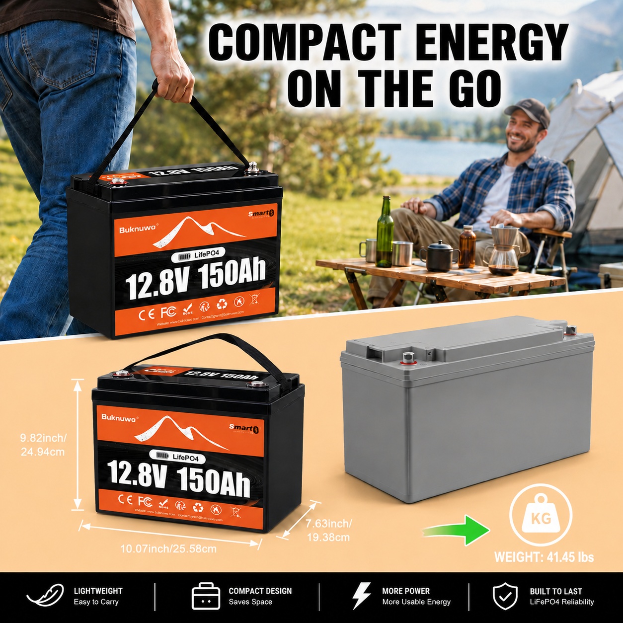 Buknuwo Smart 12V/12.8V 150Ah  - مراجعة Smart Home Full System وسعره