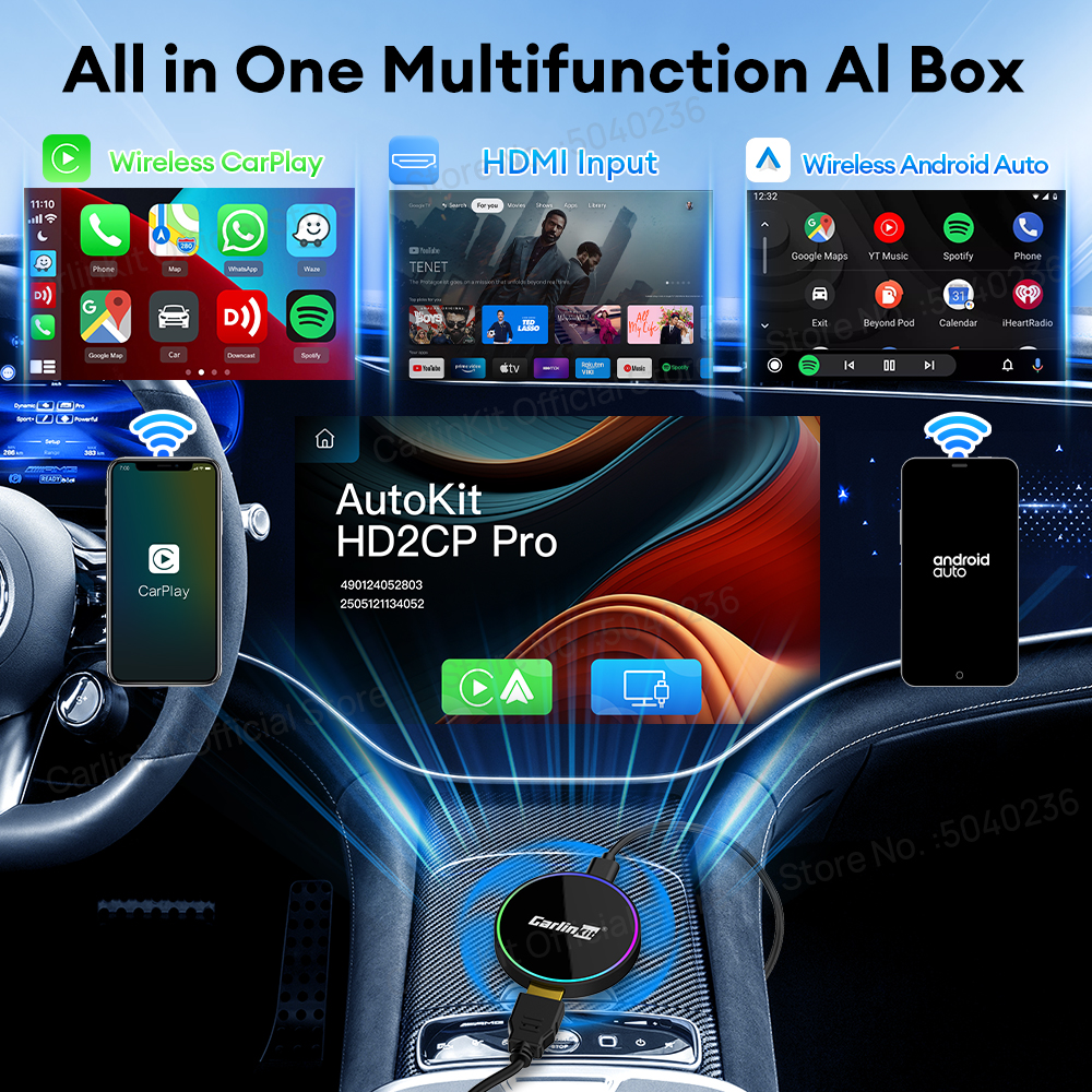 HD2CP Pro  CarlinKit Wireless  - مراجعة Smart Home Tv وسعره