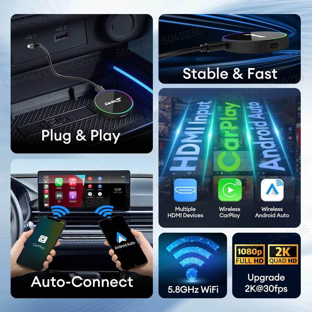 HD2CP Pro  CarlinKit Wireless  - مراجعة Smart Home Tv وسعره