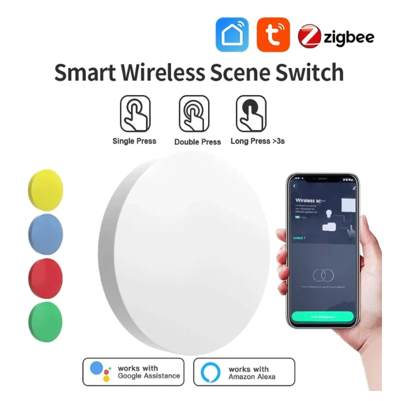 Tuya ZigBee Smart Wireless But - مراجعة Smart Home Alexa وسعره
