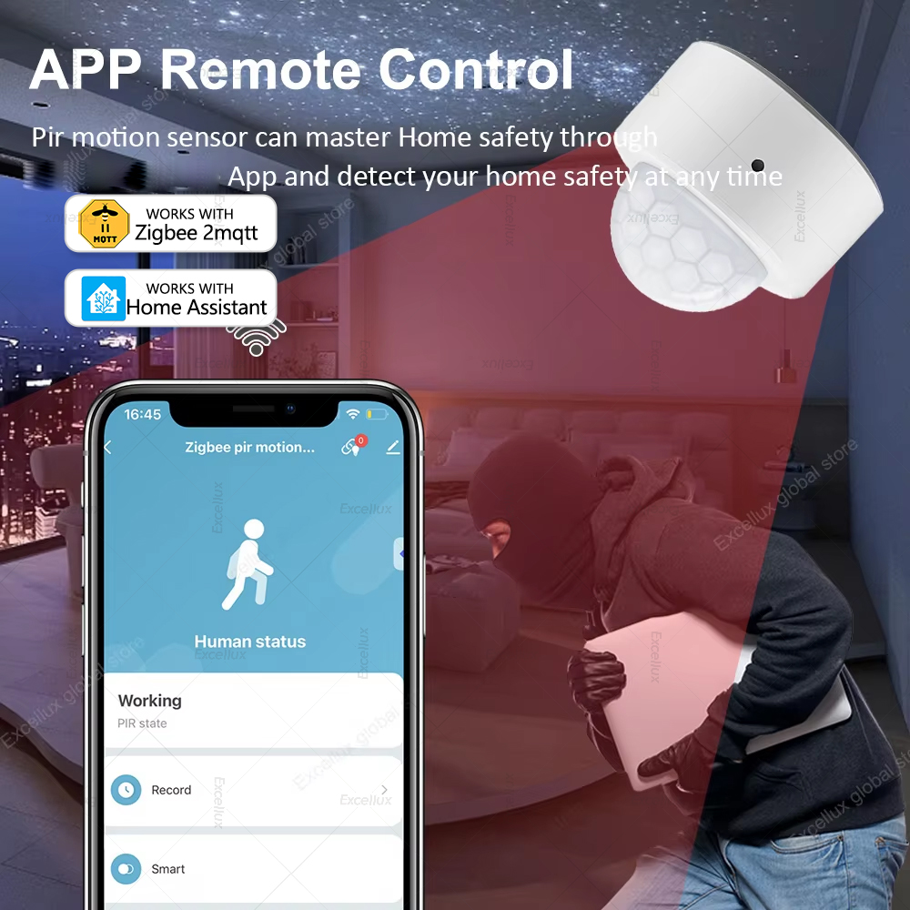 ZigBee PIR Motion Sensor Mini  - مراجعة Smart Home Full System وسعره