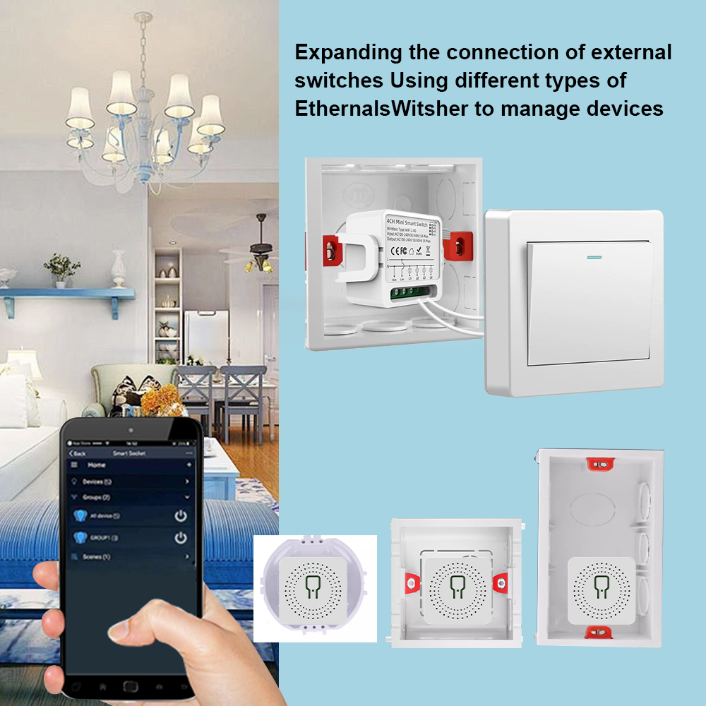 Tuya WiFi Smart Switch 1/2/3/4 - مراجعة Smart Home Alexa وسعره