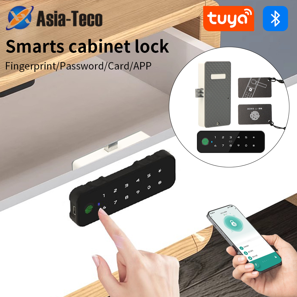 Tuya Bluetooth Smart Wood Cabi - مراجعة Smart Door Lock وسعره