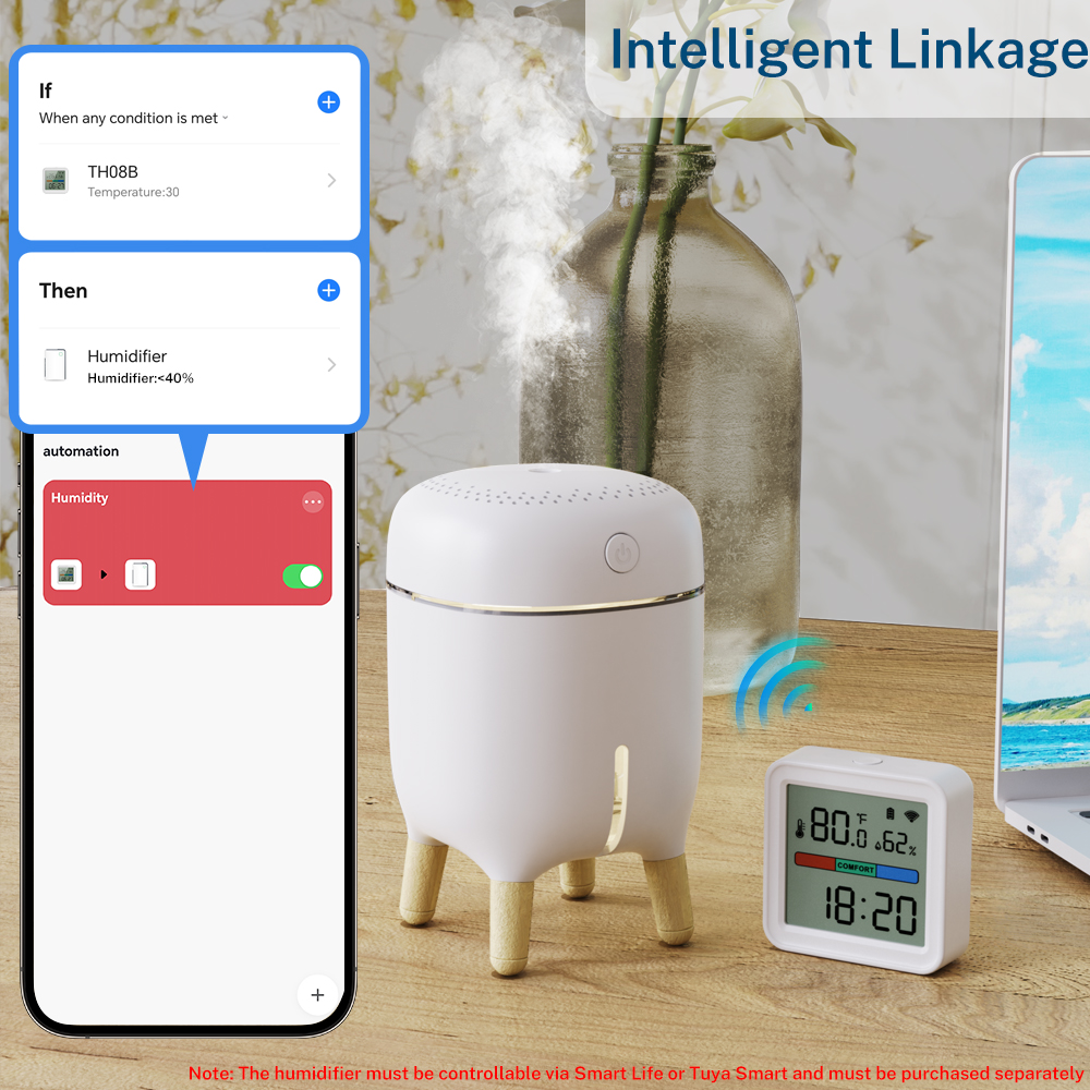Tuya New WiFi Temperature Humi - مراجعة Smart Home Alexa وسعره