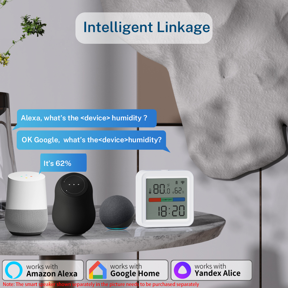 Tuya New WiFi Temperature Humi - مراجعة Smart Home Alexa وسعره