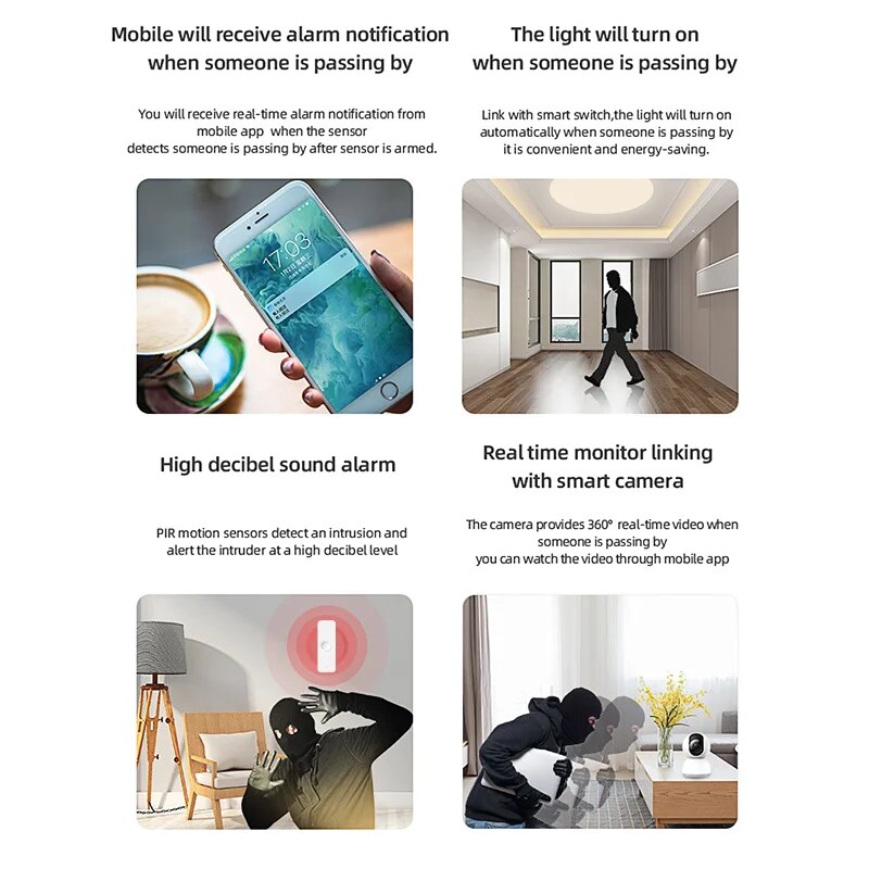 Tuya WiFi Zigbee PIR Motion Se - مراجعة Smart Home Full System وسعره