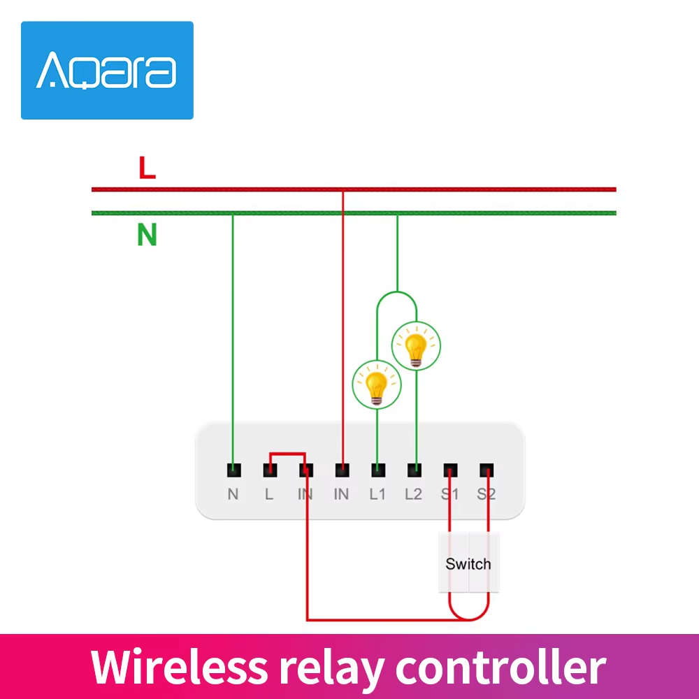 Aqara 2 Channels Wireless Rela - مراجعة Smart Home Os وسعره