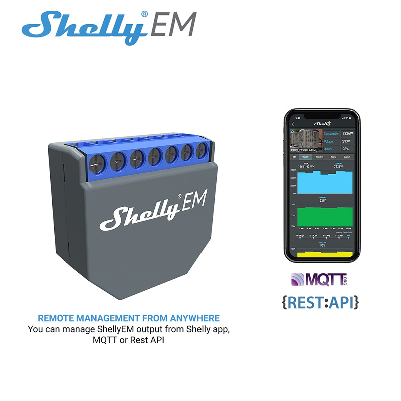 SHELLY EM Wifi Smart Life Cont - مراجعة Smart Home Alexa وسعره