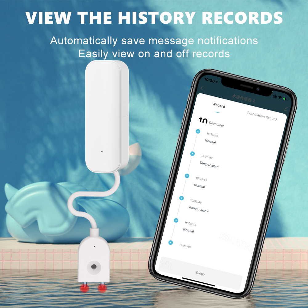 WiFi or Zigbee Water Leak Sens - مراجعة Smart Home Security System وسعره