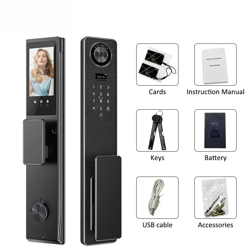 Tuya WiFi Smart Door Lock, Hom - مراجعة Smart Door Lock وسعره