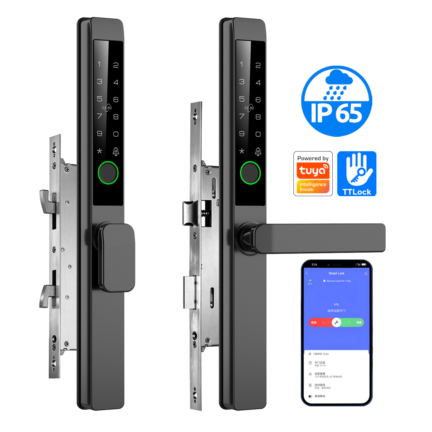 Tolink Key Card Password Tuya  - مراجعة Smart Door Lock وسعره