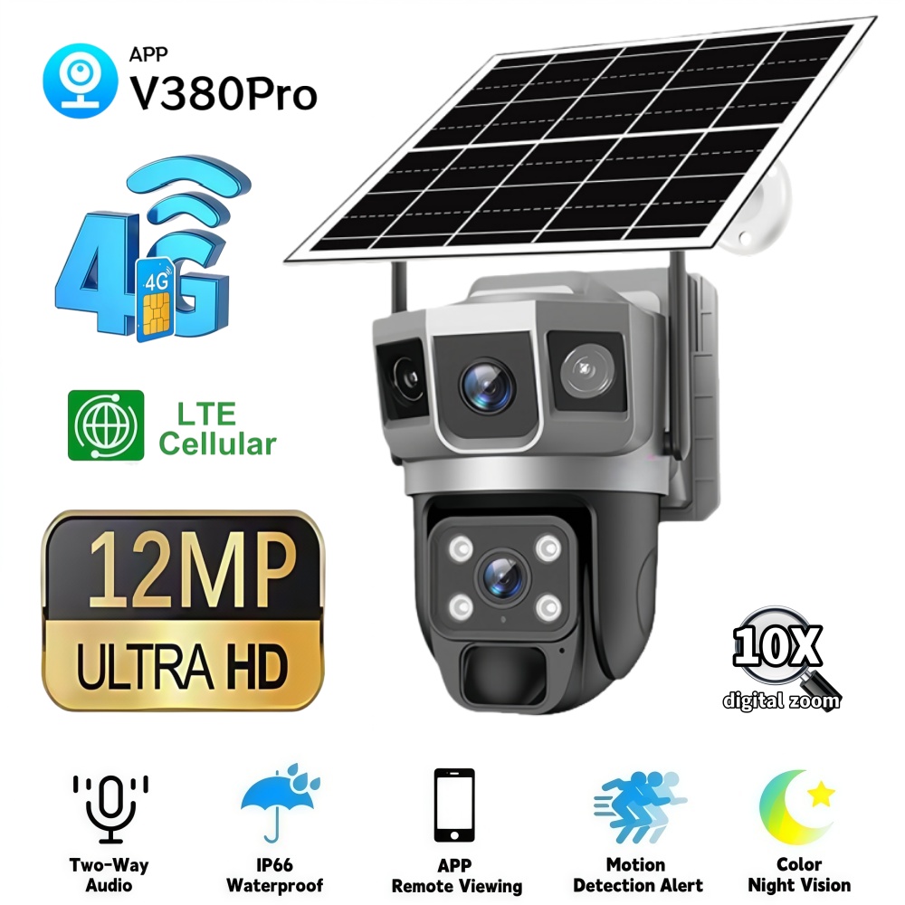 4G Camera Outdoor Solar Survei - مراجعة Smart Home Security System وسعره