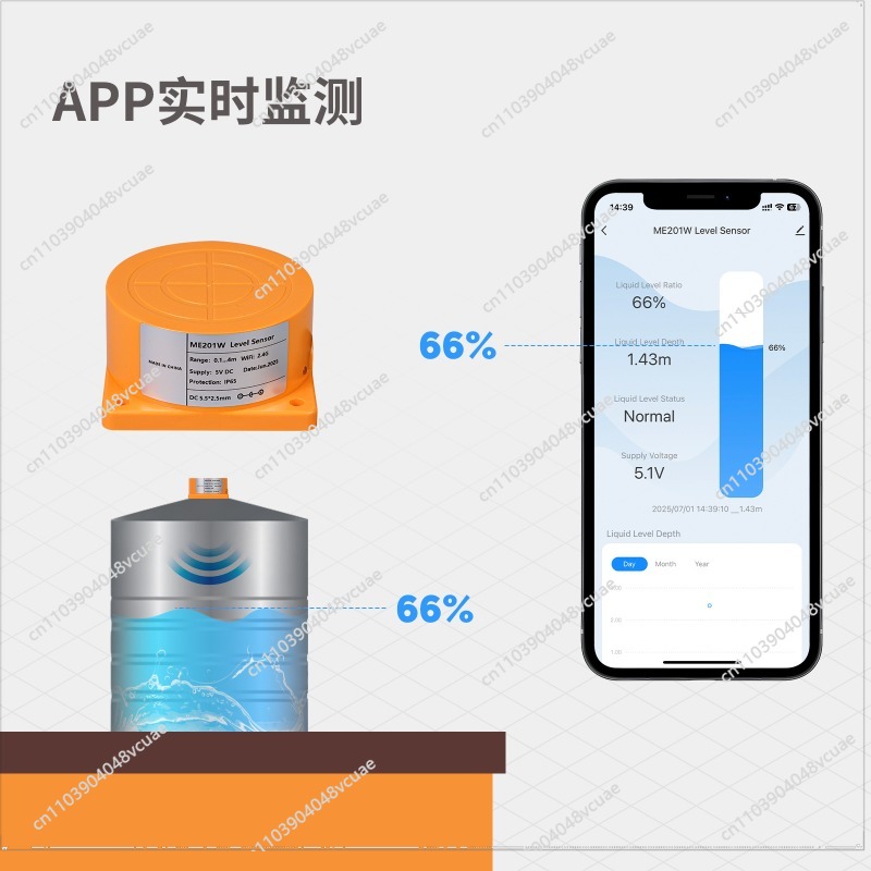 Liquid Level Sensor Graffiti S - مراجعة Smart Home Water Level Sensor وسعره