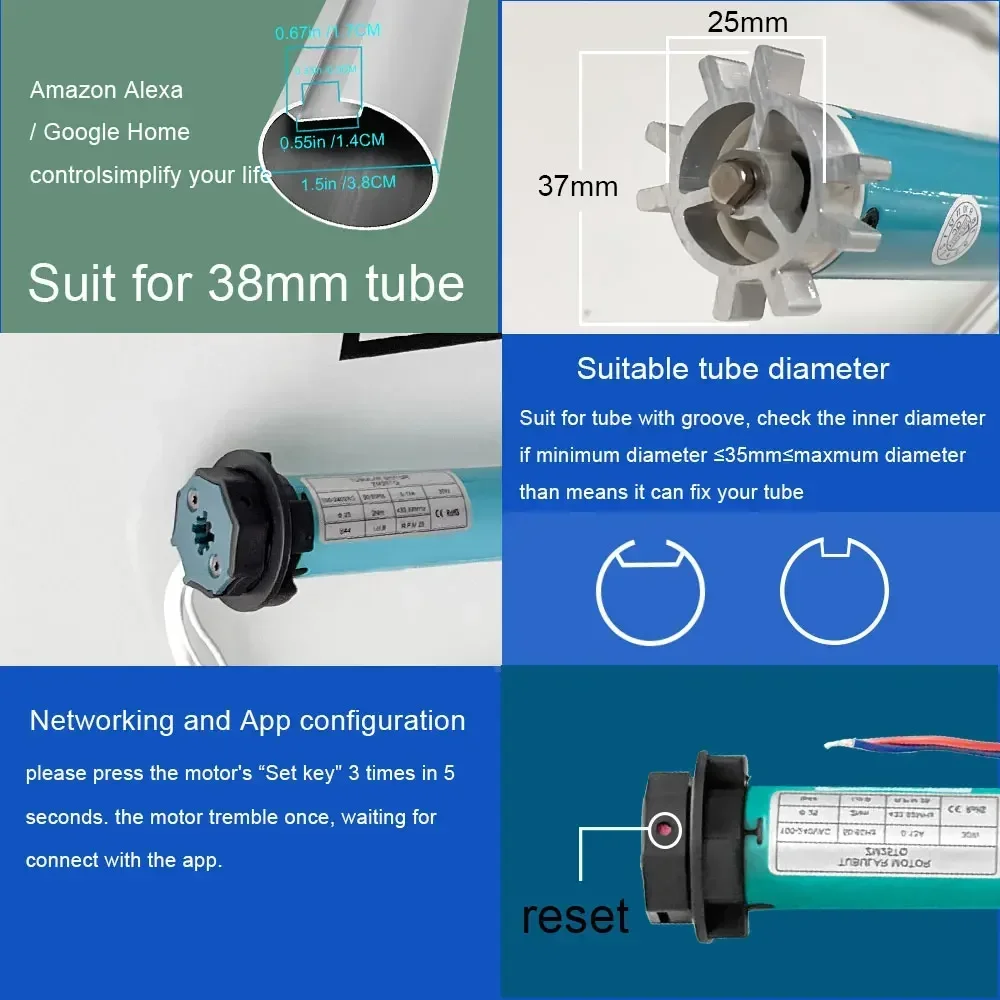 SZMYQ 25mm 2N Tuya Smart Curta - مراجعة Smart Home Alexa وسعره