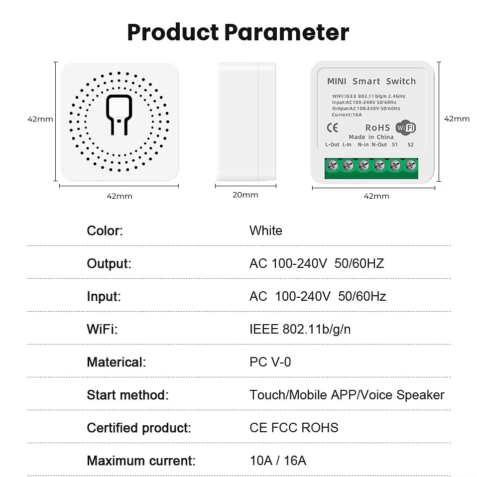 Mini 16A WiFi Switch Smart Lif - مراجعة Smart Home Simple وسعره