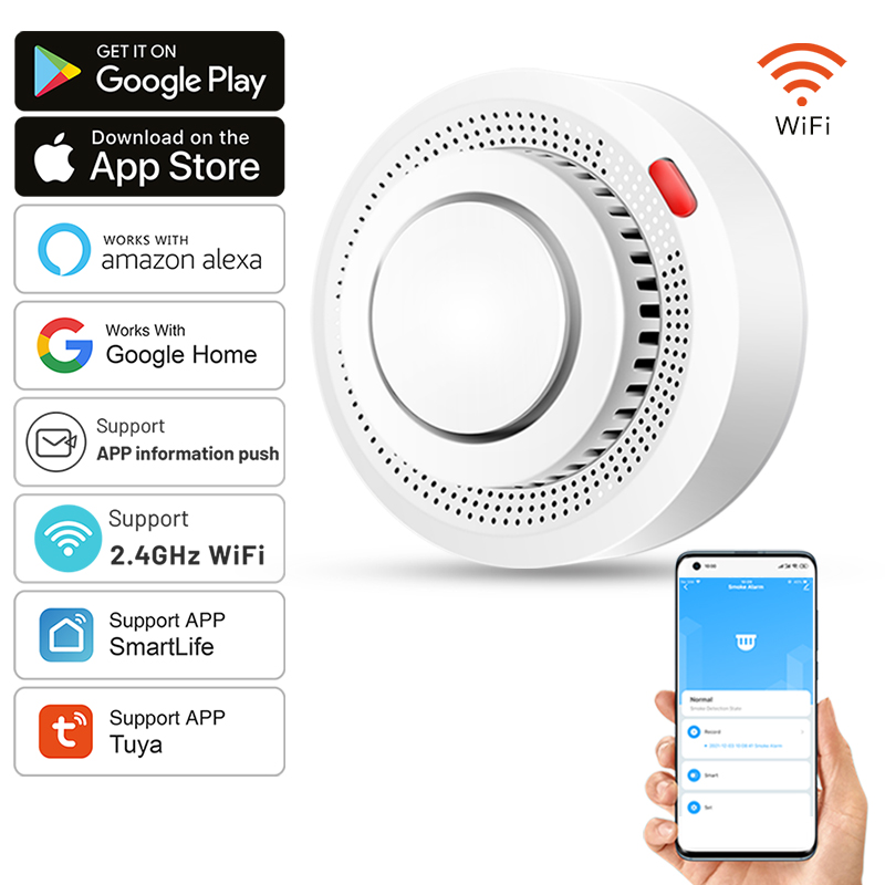 Tuya Smart WiFi Smoke Sensor F - مراجعة Smart Smoke Detector وسعره