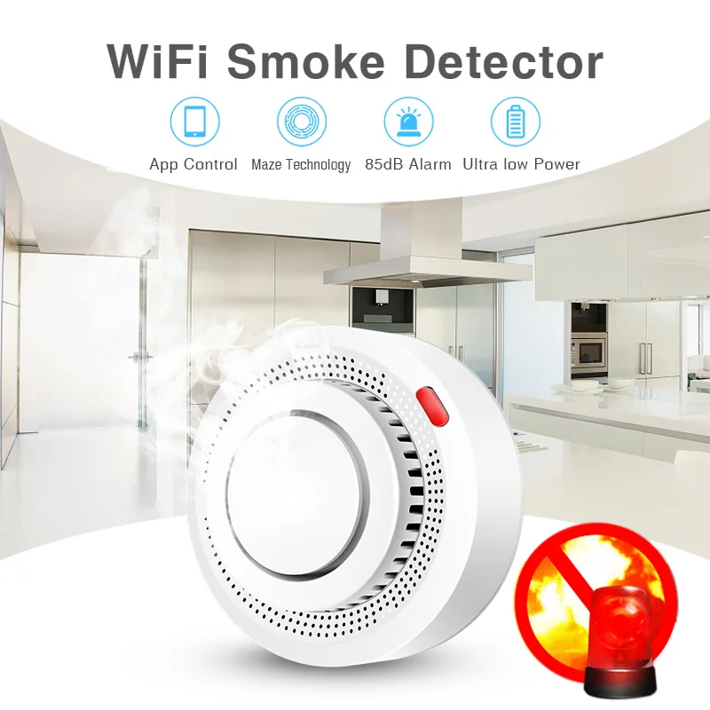 Tuya Smart WiFi Smoke Sensor F - مراجعة Smart Smoke Detector وسعره