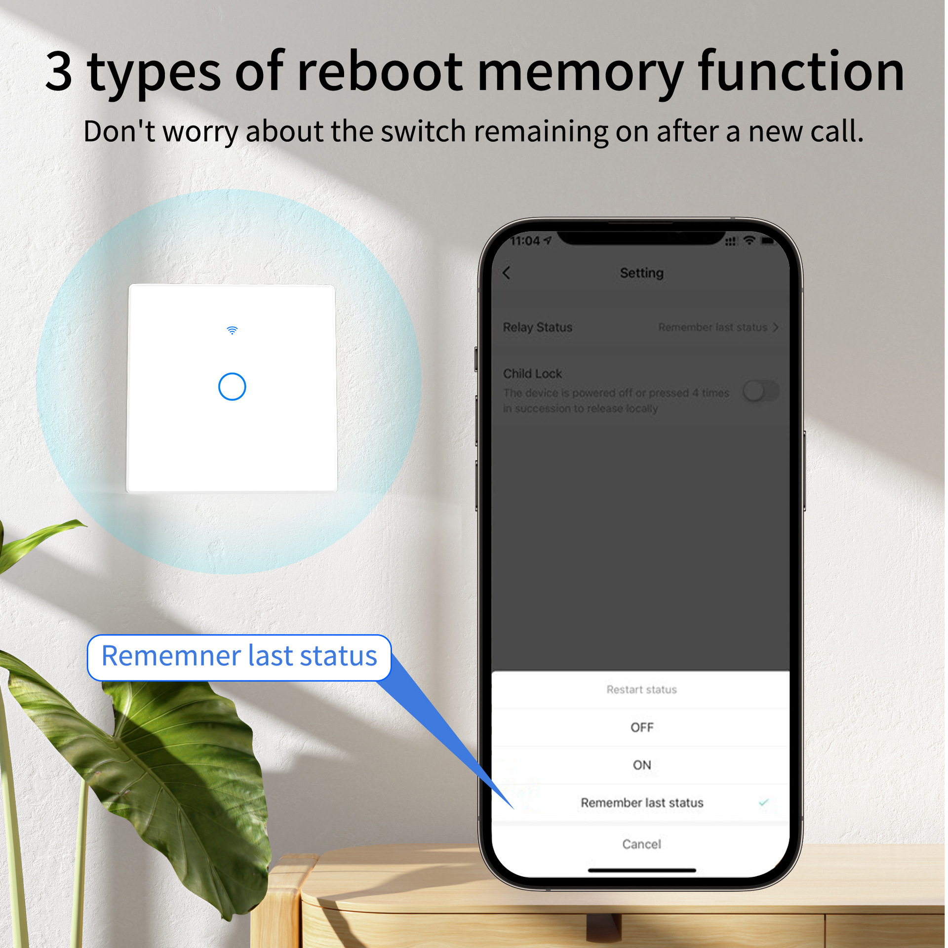 WiFi RF 433mhz Touch Wall Ligh - مراجعة Smart Home Alexa وسعره