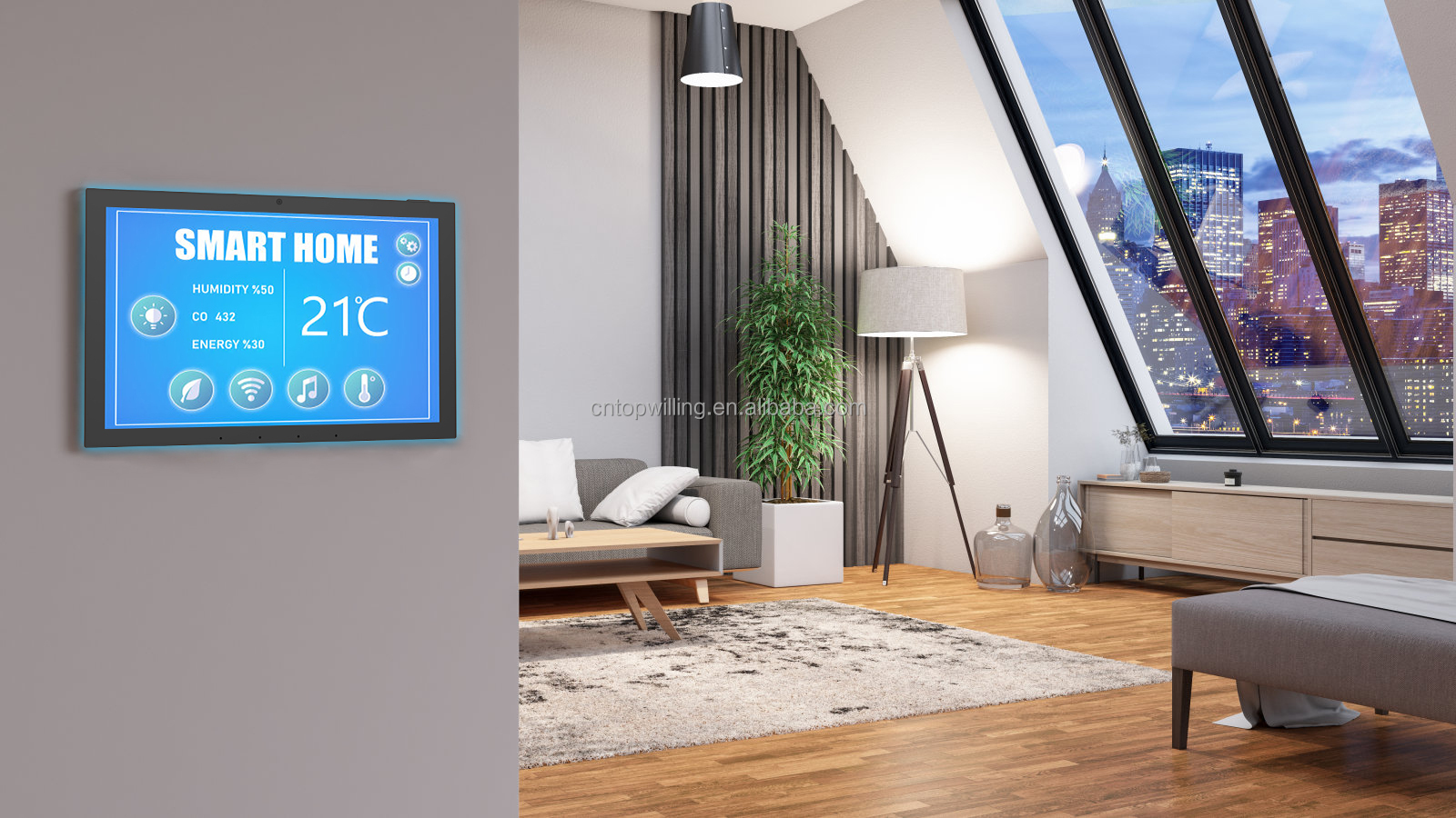 POE Tablet Inwall Mount RK3576 - مراجعة Smart Home Os وسعره