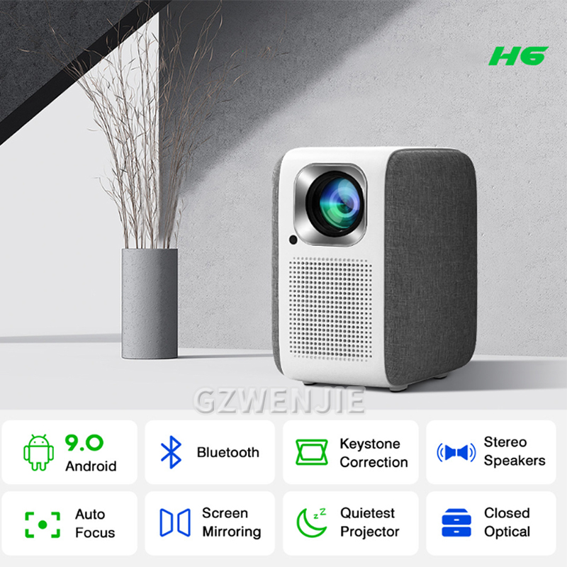 H6 Mini Projector LED 1080P Fu - مراجعة Smart Home Tv وسعره