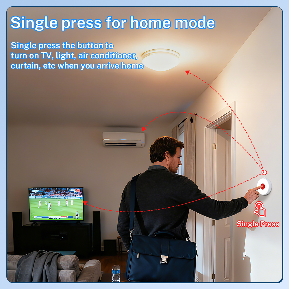 Tuya ZigBee Smart Button IP65  - مراجعة Smart Home Remote وسعره