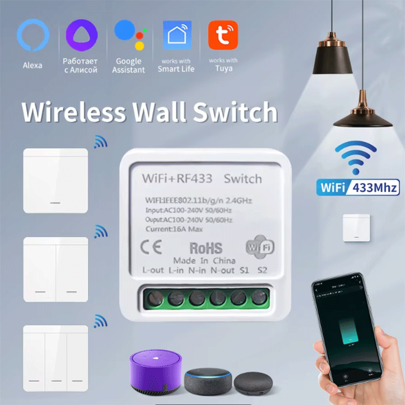 Tuya WiFi Smart Light Switch S - مراجعة Smart Home Alexa وسعره