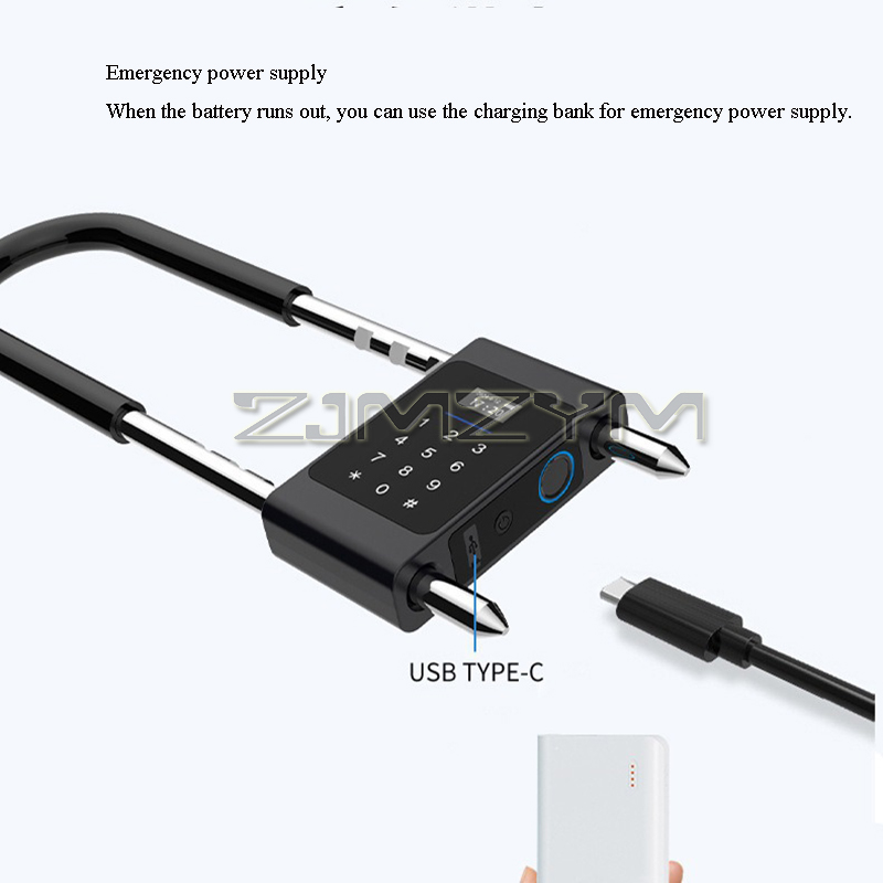 Fingerprint U-Type Lock Electr - مراجعة Smart Door Lock وسعره