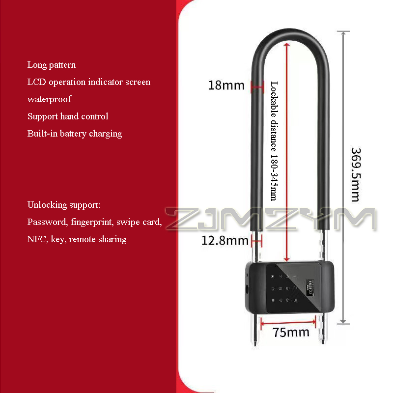 Fingerprint U-Type Lock Electr - مراجعة Smart Door Lock وسعره