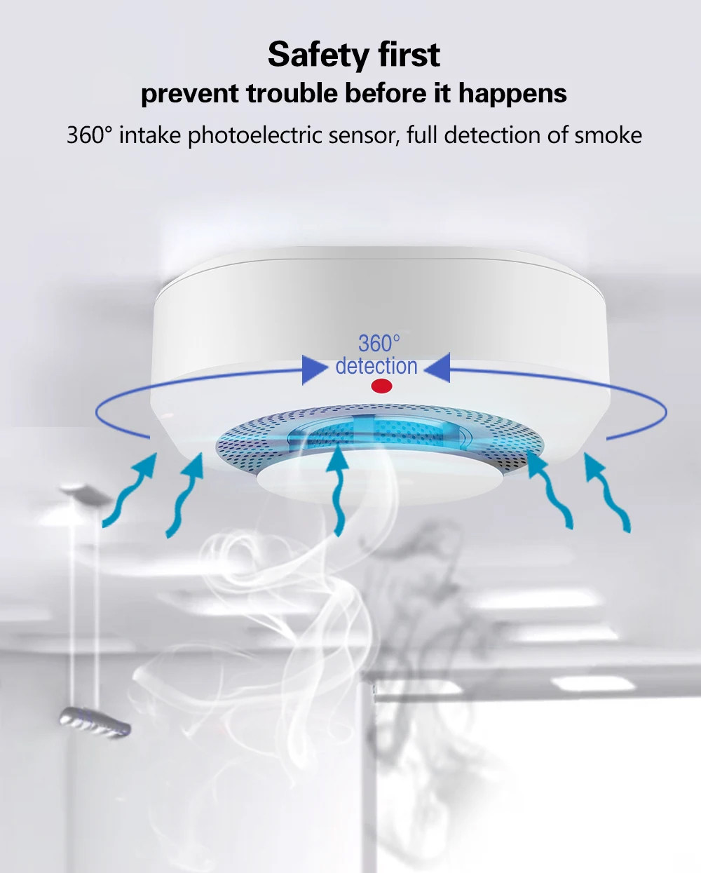 Tuya Zigbee WiFi Smart Smoke D - مراجعة Smart Smoke Detector وسعره