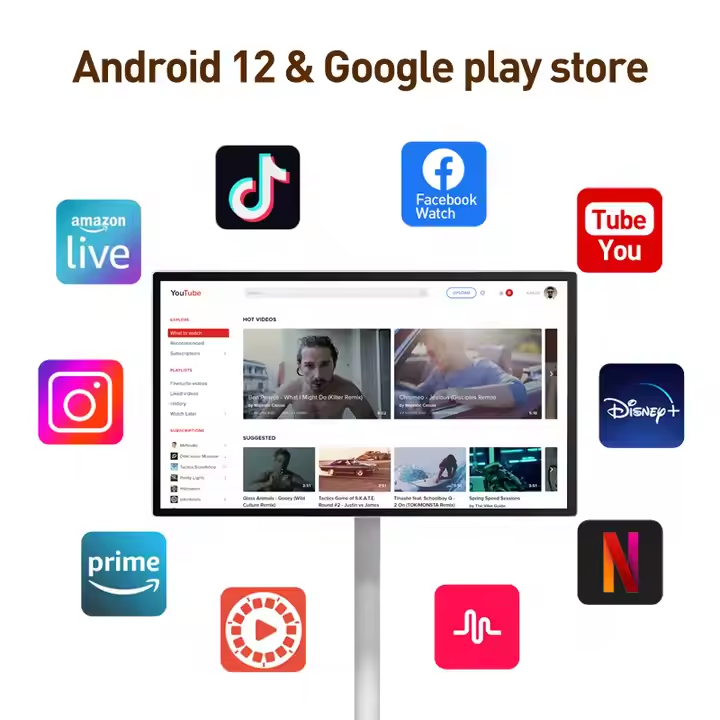 24-Inch Android 12 Portable LC - مراجعة Smart Home Tv وسعره