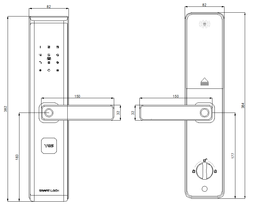 Advanced Digital Double Sided  - مراجعة Smart Door Lock وسعره