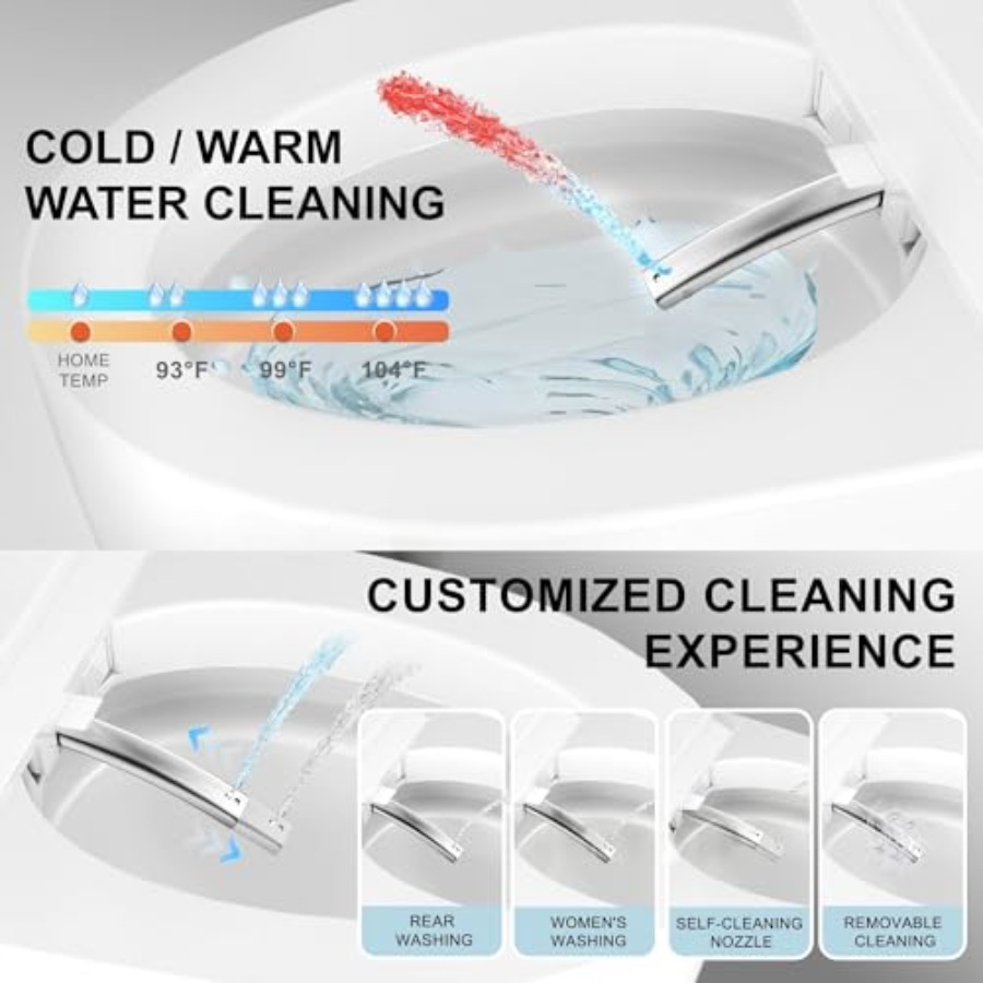 Bathroom smart toilet with hea - مراجعة Smart Home Remote وسعره