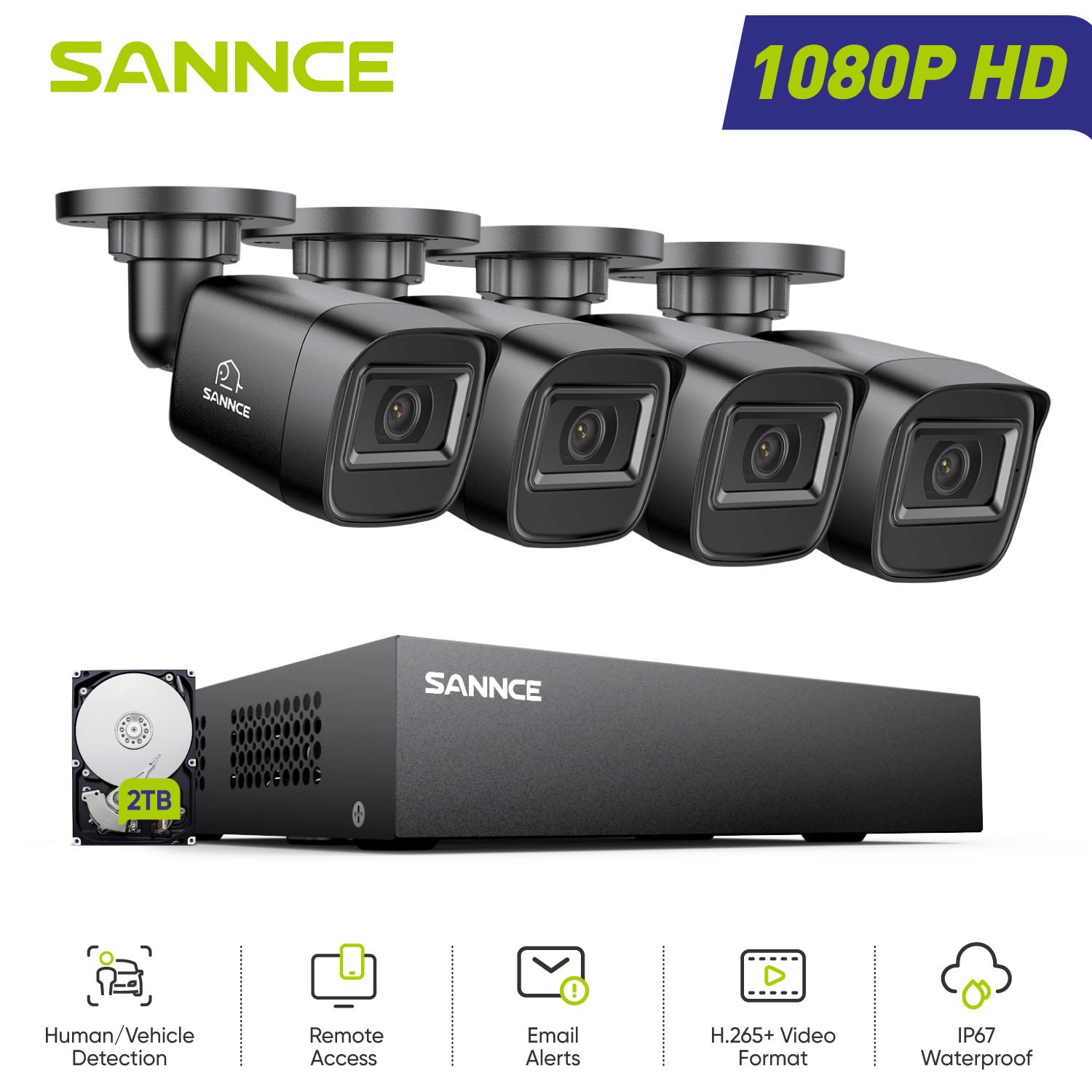SANNCE 1080P Security Camera S - مراجعة Smart Home Full System وسعره