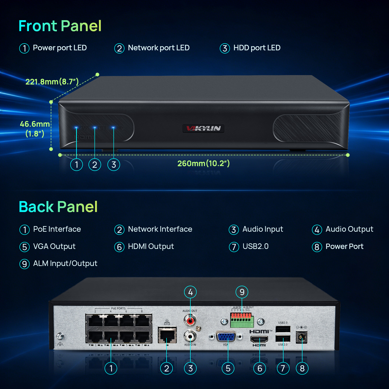 Vikylin 4K NVR UP to 12MP 8CH  - مراجعة Smart Home Full System وسعره
