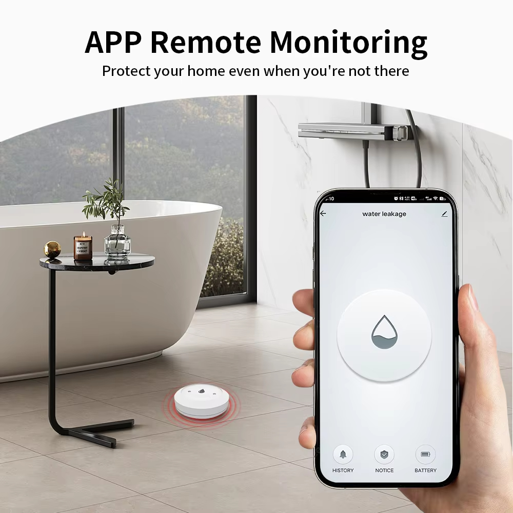 For Tuya Zigbee Smart Water Le - مراجعة Smart Home Water Level Sensor وسعره