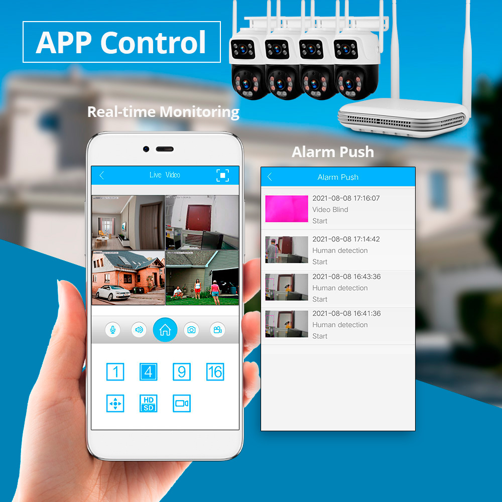 KERUI Waterproof 6MP HD Wirele - مراجعة Smart Home Security System وسعره