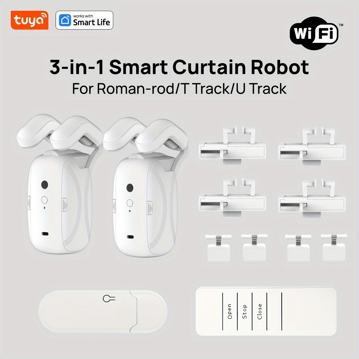 1/2PCS Tuya Smart WiFi Curtain - مراجعة Smart Home Full System وسعره