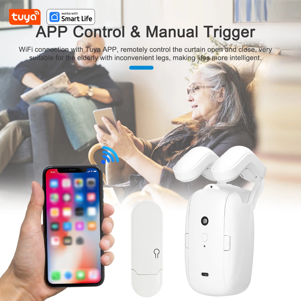 1/2PCS Tuya Smart WiFi Curtain - مراجعة Smart Home Full System وسعره