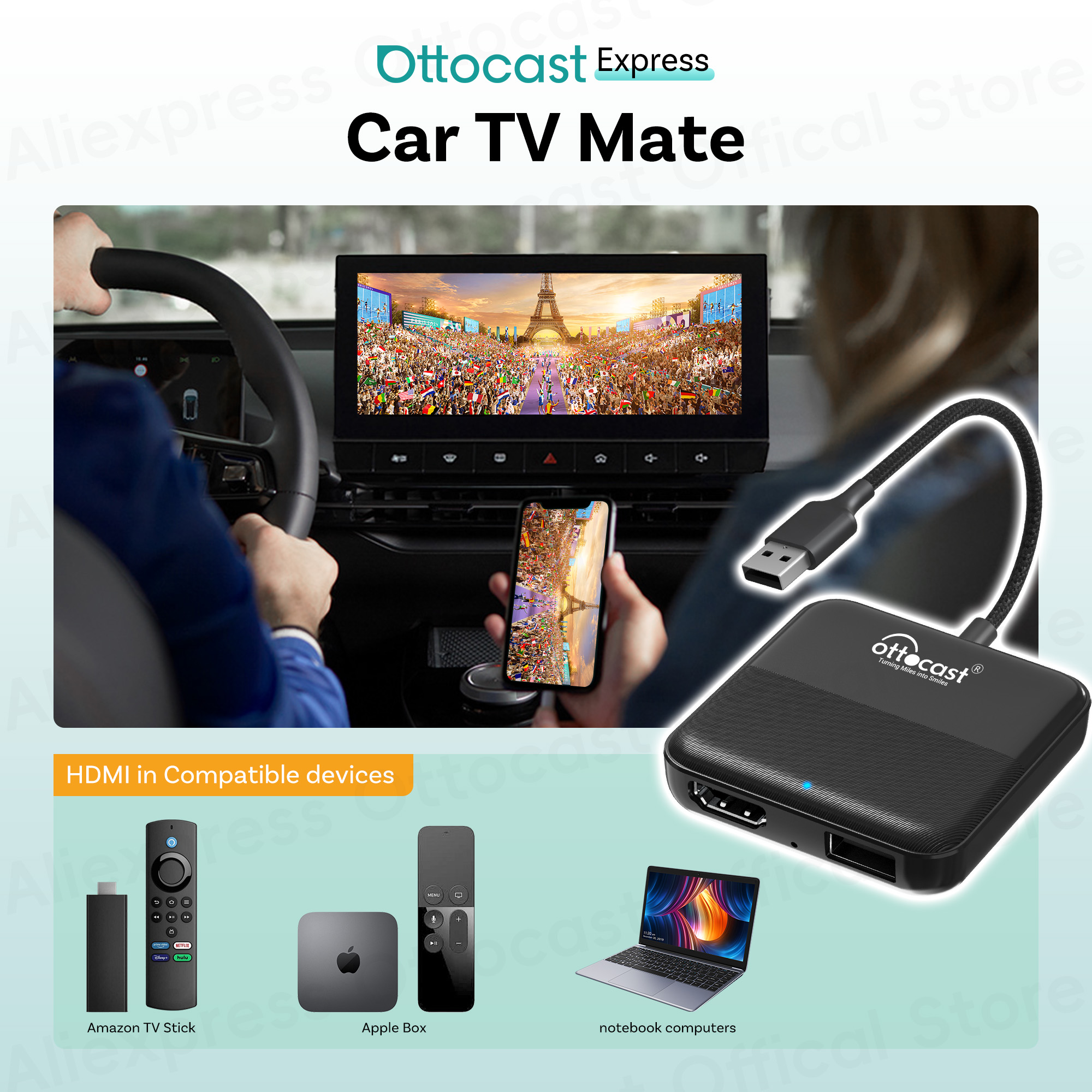 OTTOCAST Express Wireless CarP - مراجعة Smart Home Tv وسعره