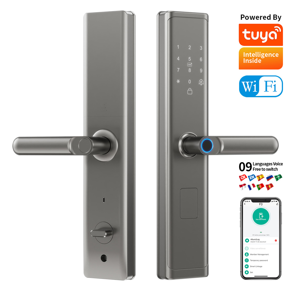 Tuya Wifi TTlock App Fingerpri - مراجعة Smart Door Lock وسعره