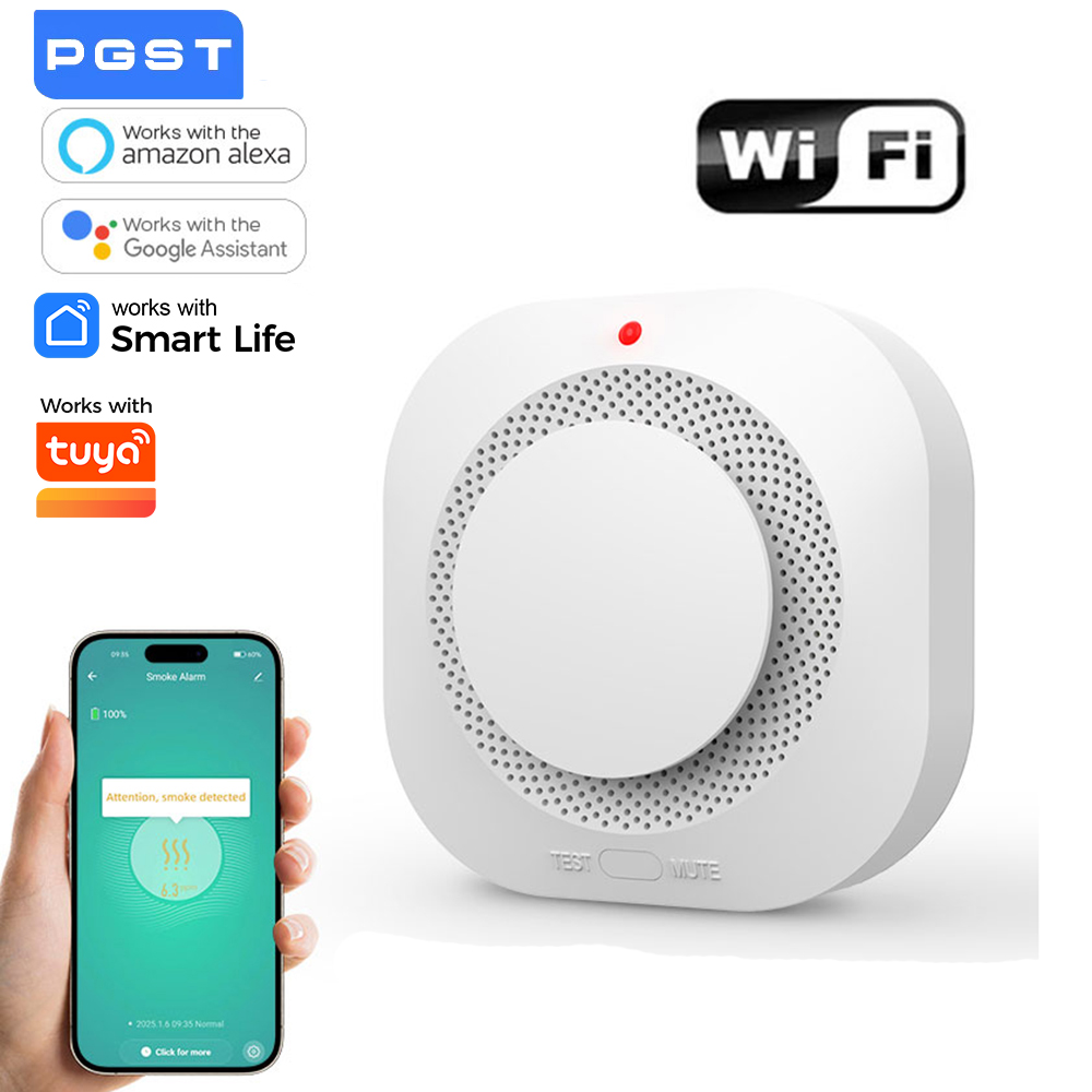 Wifi Smoke Sensor Home Securit - مراجعة Smart Smoke Detector وسعره