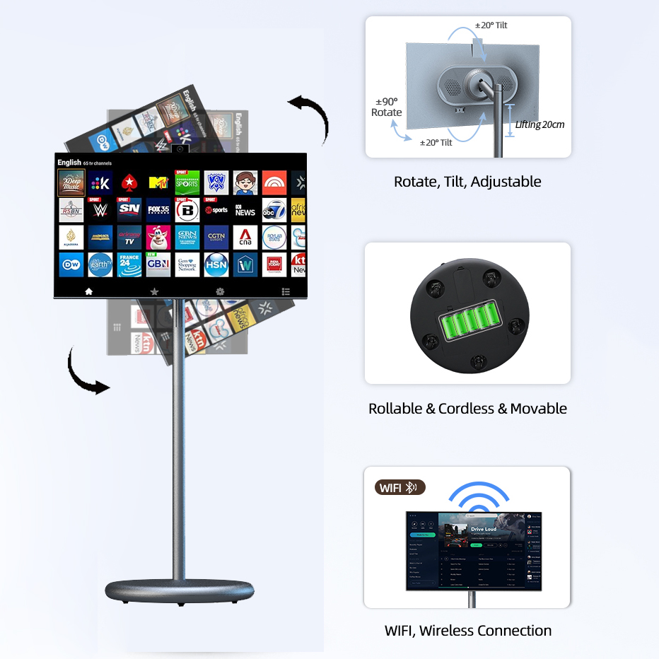 Smart Portable TV Display Mobi - مراجعة Smart Home Tv وسعره