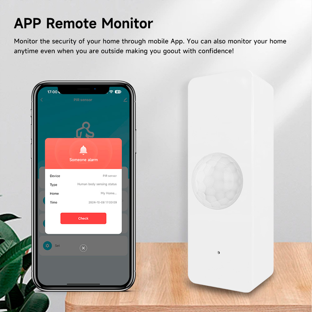 WiFi Smart PIR Motion Sensor T - مراجعة Smart Home Security System وسعره