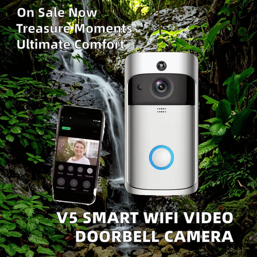 V5 Smart Wireless WiFi Flip De - مراجعة Smart Home Video Doorbell App وسعره