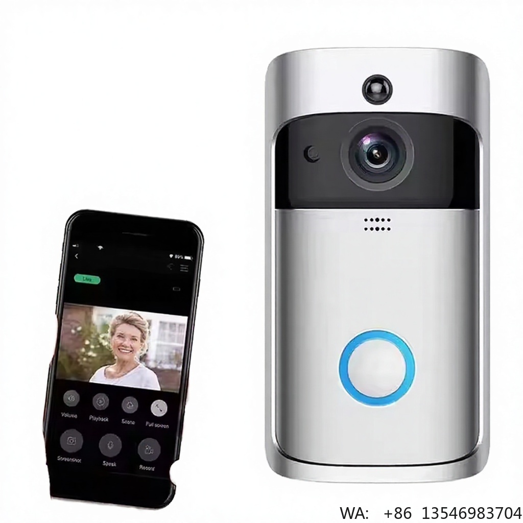 V5 Smart Wireless WiFi Flip De - مراجعة Smart Home Video Doorbell App وسعره